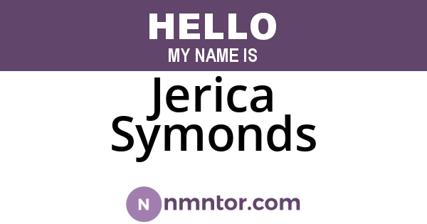 Jerica Symonds