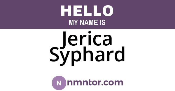 Jerica Syphard