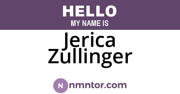 Jerica Zullinger