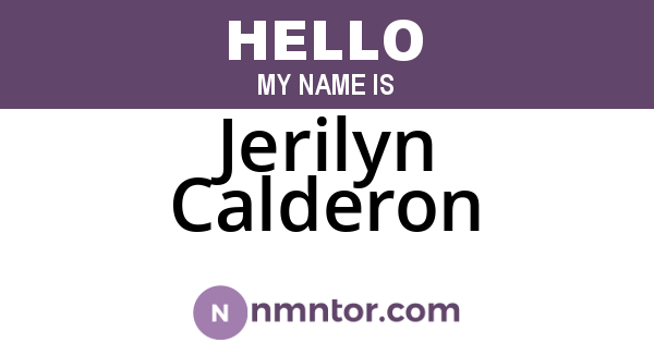 Jerilyn Calderon
