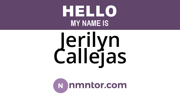 Jerilyn Callejas