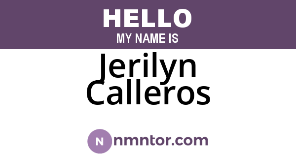 Jerilyn Calleros