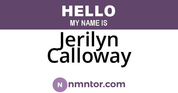 Jerilyn Calloway