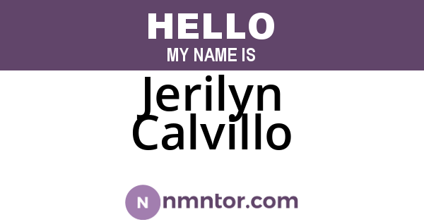 Jerilyn Calvillo