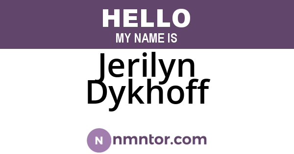 Jerilyn Dykhoff