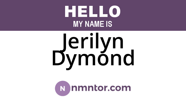 Jerilyn Dymond