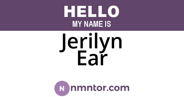 Jerilyn Ear