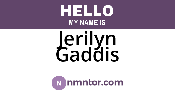 Jerilyn Gaddis