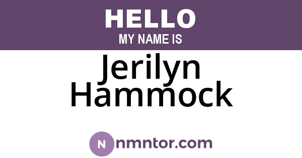 Jerilyn Hammock