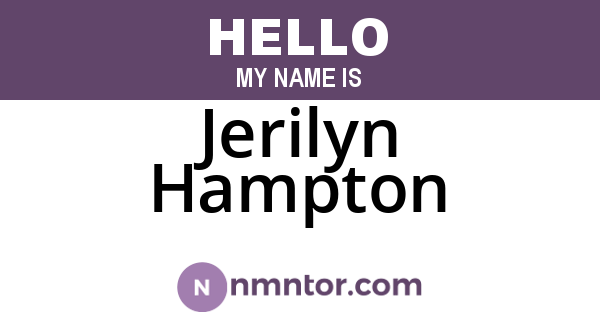Jerilyn Hampton