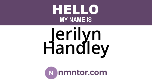 Jerilyn Handley