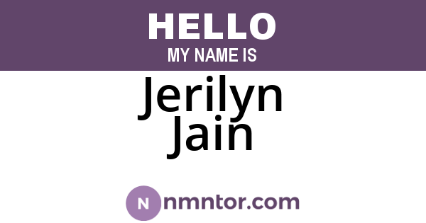 Jerilyn Jain