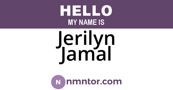Jerilyn Jamal