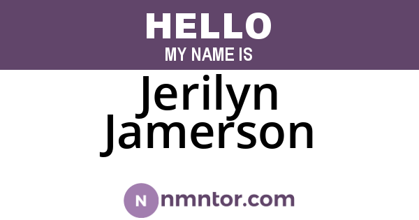 Jerilyn Jamerson