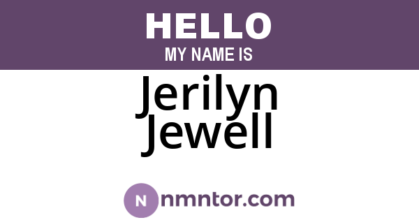 Jerilyn Jewell