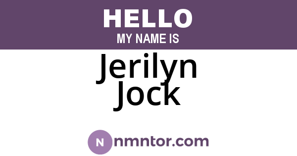 Jerilyn Jock