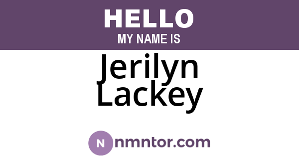 Jerilyn Lackey