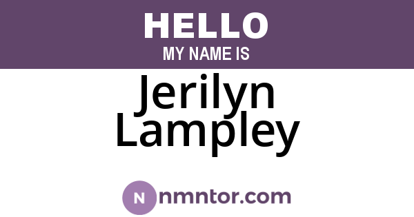 Jerilyn Lampley