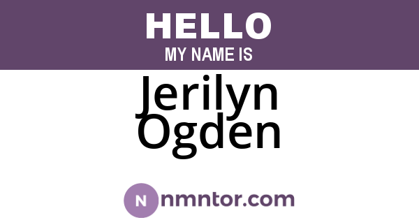 Jerilyn Ogden