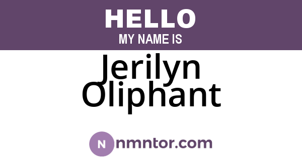 Jerilyn Oliphant