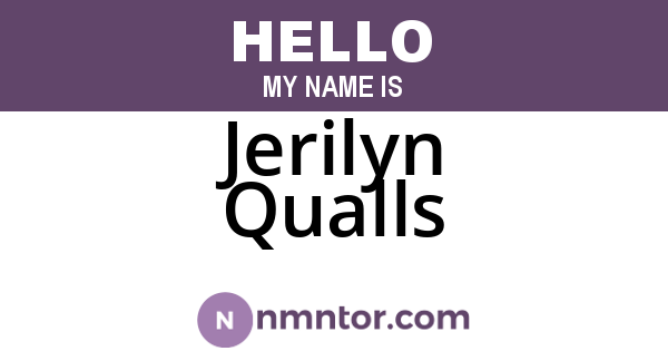 Jerilyn Qualls