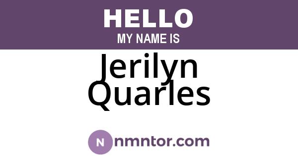 Jerilyn Quarles