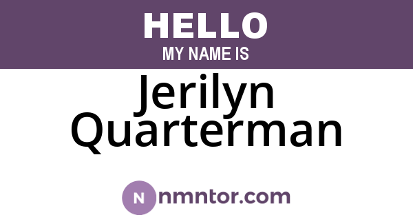 Jerilyn Quarterman
