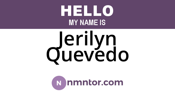 Jerilyn Quevedo