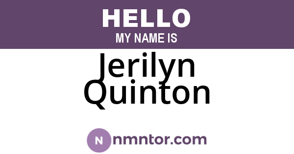 Jerilyn Quinton