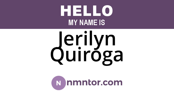 Jerilyn Quiroga