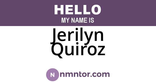 Jerilyn Quiroz