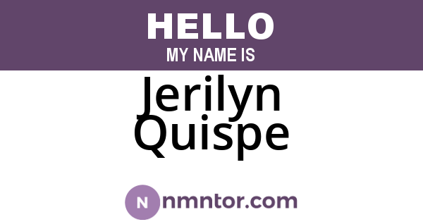 Jerilyn Quispe