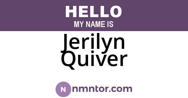 Jerilyn Quiver