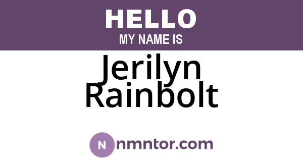 Jerilyn Rainbolt