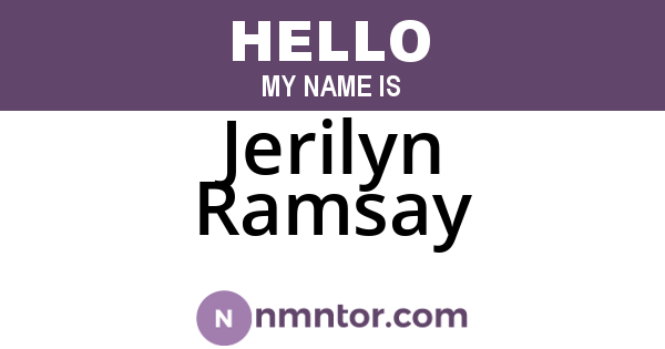 Jerilyn Ramsay
