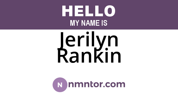 Jerilyn Rankin