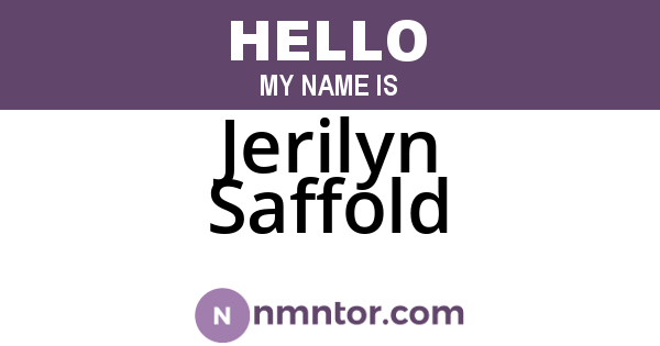 Jerilyn Saffold