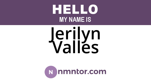 Jerilyn Valles