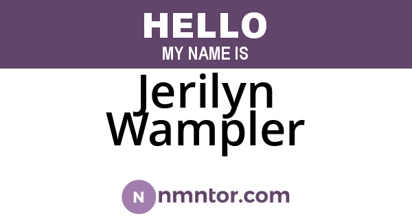 Jerilyn Wampler