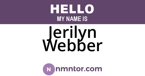 Jerilyn Webber