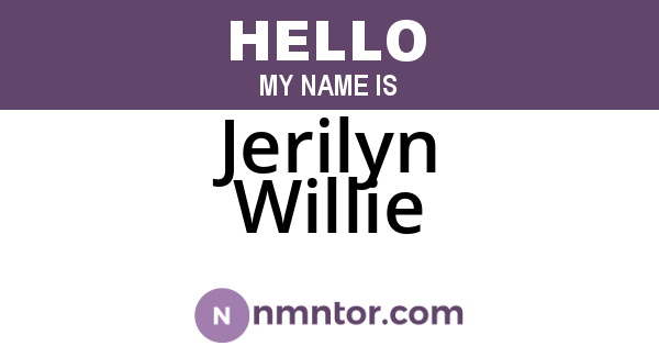 Jerilyn Willie