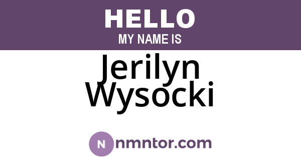 Jerilyn Wysocki