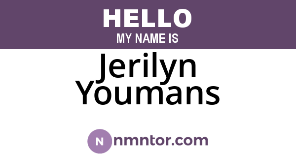 Jerilyn Youmans