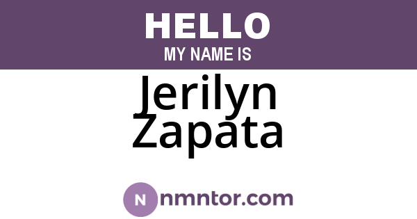 Jerilyn Zapata