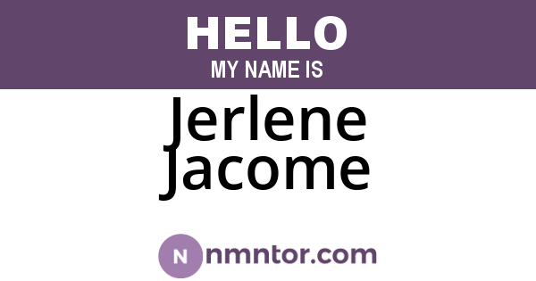 Jerlene Jacome