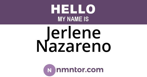 Jerlene Nazareno