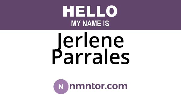 Jerlene Parrales