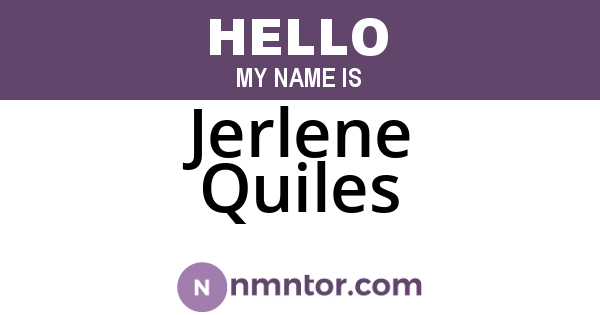 Jerlene Quiles