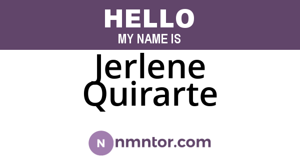 Jerlene Quirarte