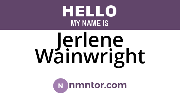 Jerlene Wainwright